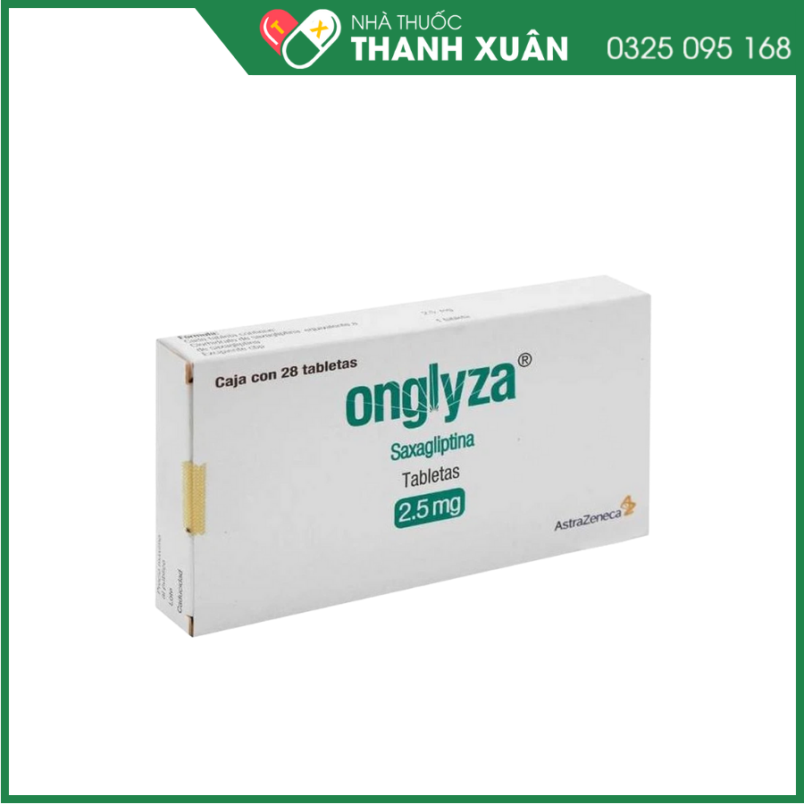 Onglyza 2,5mg trị liệu hỗ trợ cho chế độ ăn kiêng và luyện tập giúp kiểm soát glucose trong máu